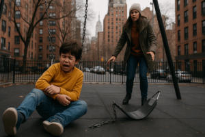 child was injured at the playground