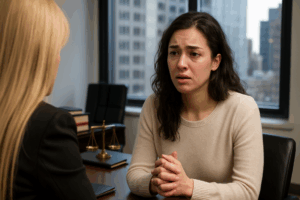 Woman Filing a Sexual Abuse Lawsuit