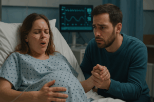 woman in prolonged labor